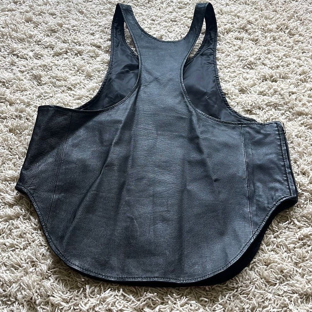 Chukkers By Midwest Black Vest Shell Genuine Leather Size Medium Mens